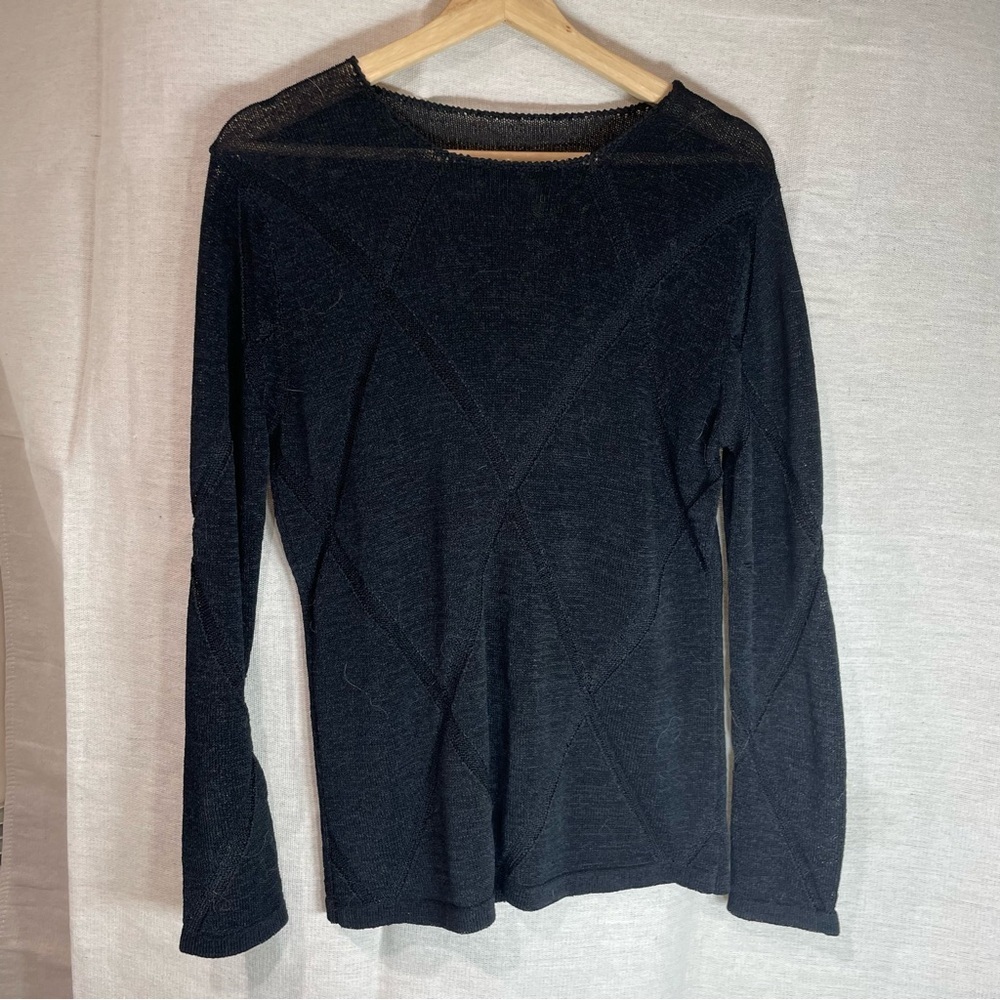Vintage mesh Black Top